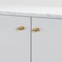 Furniture Knob/Linear/Set Of 2/Brass
