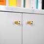 Furniture Knob/Linear/Set Of 2/Brass