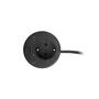 Inbouw module Power spot zwart, 60mm. Met Schuko plug