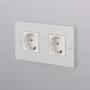EU 2G Socket/Schuko Type F/White