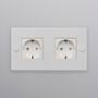 EU 2G Socket/Schuko Type F/White