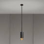 Exhaust Pendant/Cross/Graphite/Brass