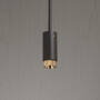 Exhaust Pendant/Cross/Graphite/Brass