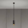 Exhaust Pendant/Cross/Graphite/Brass