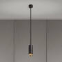 Exhaust Pendant/Cross/Graphite/Brass