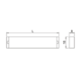 SUNUP LEDprofiel D-motion met eindkap Lengte: