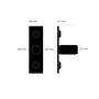 Furniture Knob/Plate/Linear/Set Of 2/Black