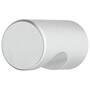Knop diameter 18mm met uitsparing mat aluminium hoogte 25mm
