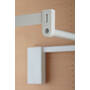 Garderobelift met dubbele soft close 750-1100mm wit/wit