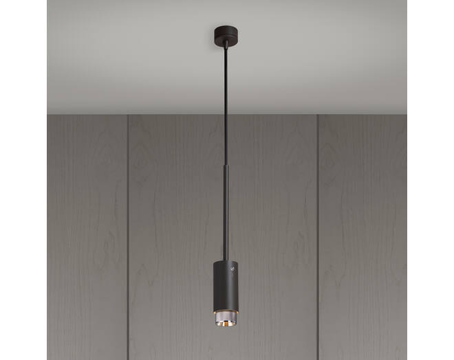 Exhaust Pendant/Cross/Graphite/Steel