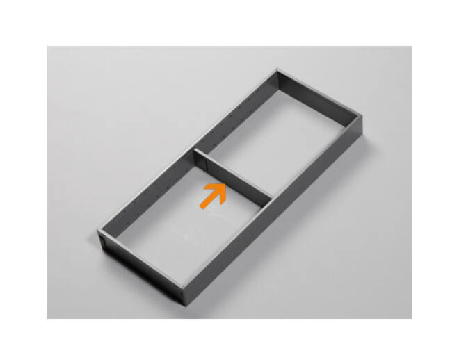 Verdeelstuk voor vakindeling LEGRABOX B 200 mm, D = 50 cm