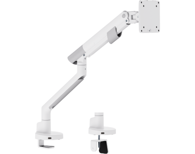 Kisch monitorarm voor enkel scherm wit