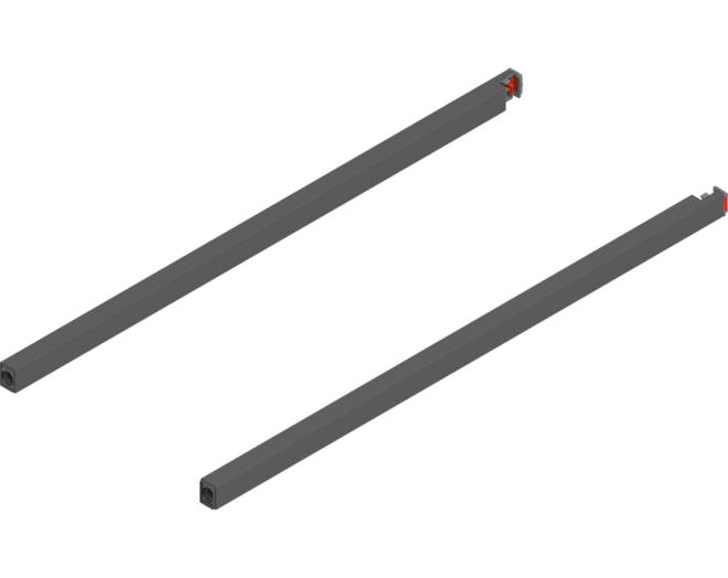 Reling L+R voor Merivobox, 500mm oriongrijs