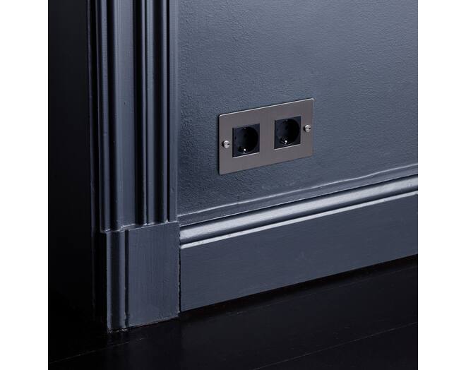 EU 2G Socket/Schuko Type F/Black