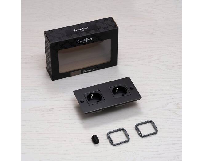 EU 2G Socket/Schuko Type F/Brass