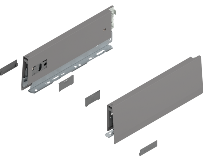 Merivobox zijkant M-hoogte, R+L, 270mm kleur: indium grijs