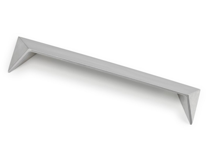 Greep POST mat chroom 149x31x20mm, hartmaat 128mm