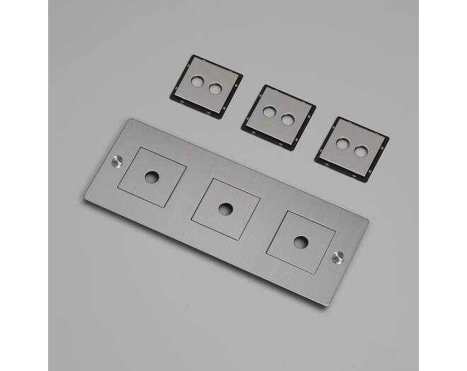 3G Wall Plate/Horizontal/Steel