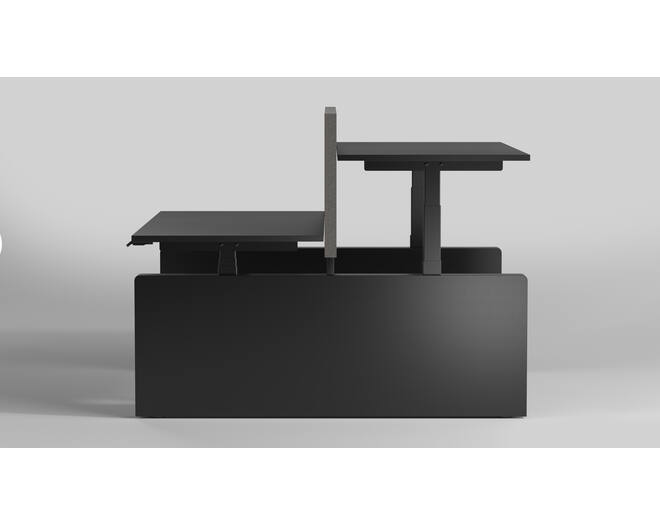 Vicino Duo HS zwart inclusief schuif frame 1000-1500mm.