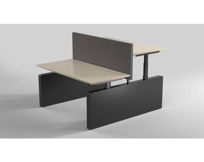 Vicino Duo HS zwart inclusief schuif frame 1000-1500mm.