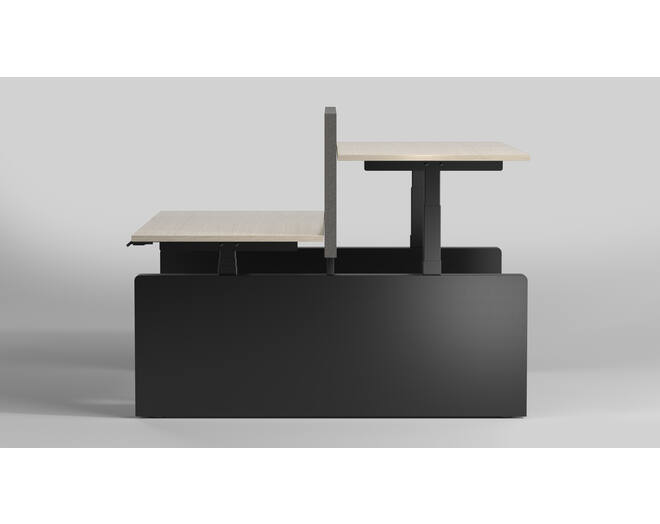 Vicino Duo HS zwart inclusief schuif frame 1000-1500mm.