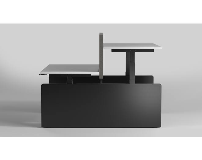 Vicino Duo HS zwart inclusief schuif frame 1000-1500mm.