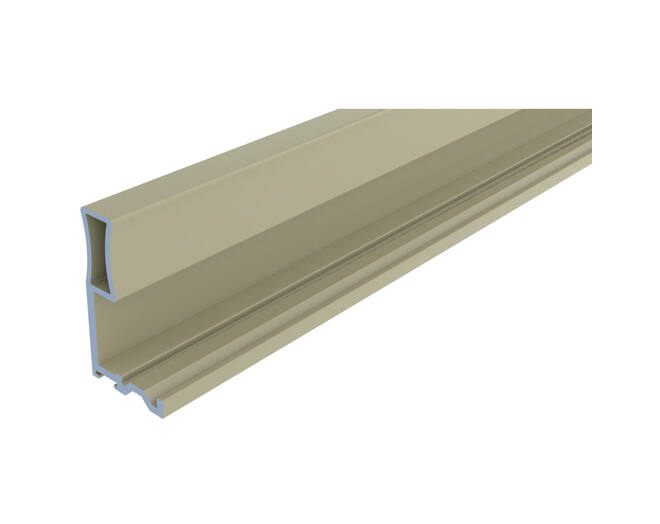 Ocean 1 greeplijst grijs/champagne, lengte 2500mm, voor 18mm