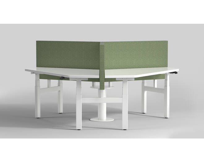 De Milano Triple. Kleur: Wit RAL9016.