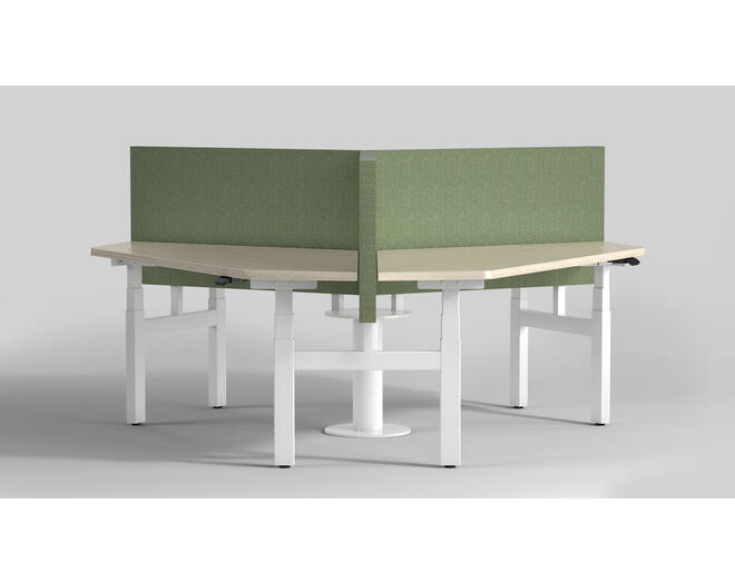 De Milano Triple. Kleur: Wit RAL9016.