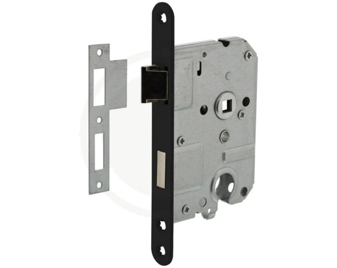 Woningbouw cilinder dag- en nachtslot 55 mm zwart