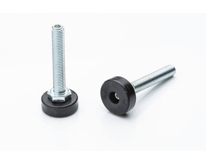 Stelvoet M8x30mm, voetdiameter 20mm,