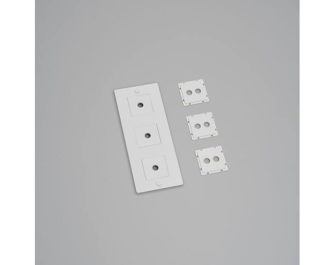 3G Wall Plate/Vertical/White