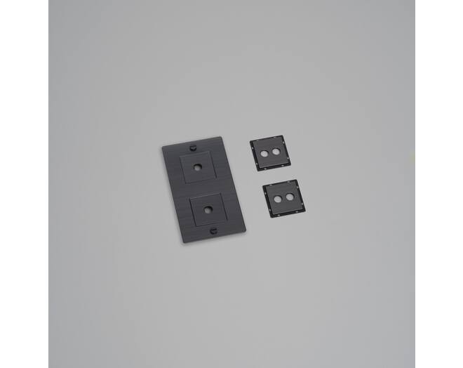 2G Wall Plate/Vertical/Smoked Bronze