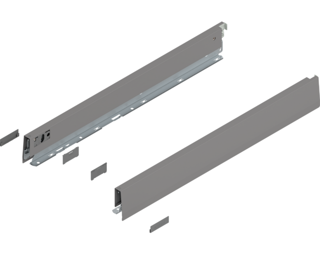 Merivobox zijkant N-hoogte, R+L, 550mm kleur: indium grijs