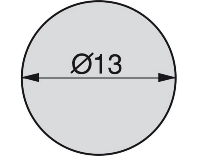 Afdekkap 13mm wit RAL 9016 zelfklevend, 20st per vel