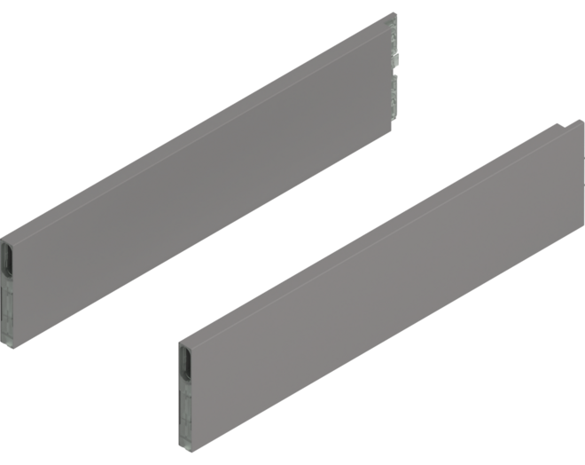 Boxcap Merivo L+R v/ corpusdiepte 450mm hoogte E indiumgrijs