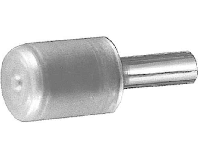 Glasplankdrager met huls, stift 3mm