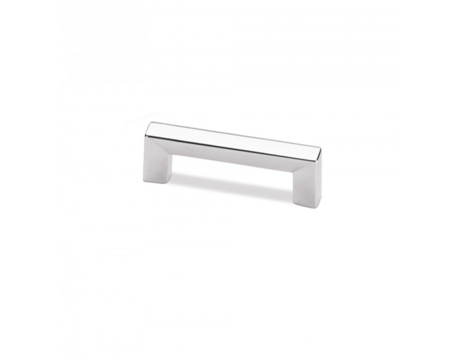 Greep SQUARE glans chroom 146x12mm, hartmaat 128mm