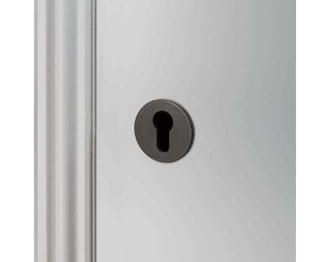 Escutcheon Plate/Euro Profile/Smoked Bronze