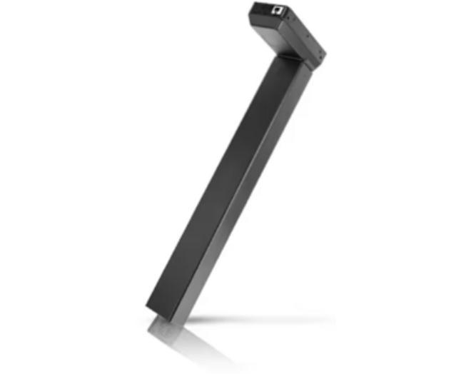 Hefkolom DL5 zwart RAL9005, inclusief bracket.