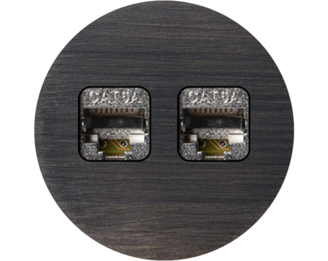 Rond 2.0 Multifit Data port  2 Keystones- s. trim - de fusil