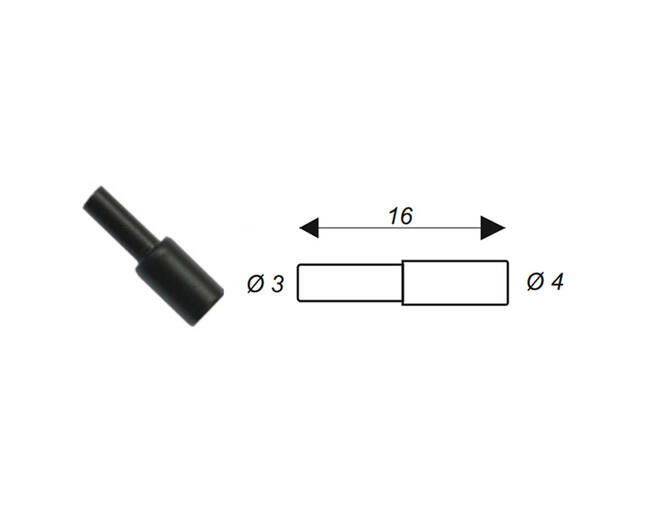 Plankdrager 3/5 zwart