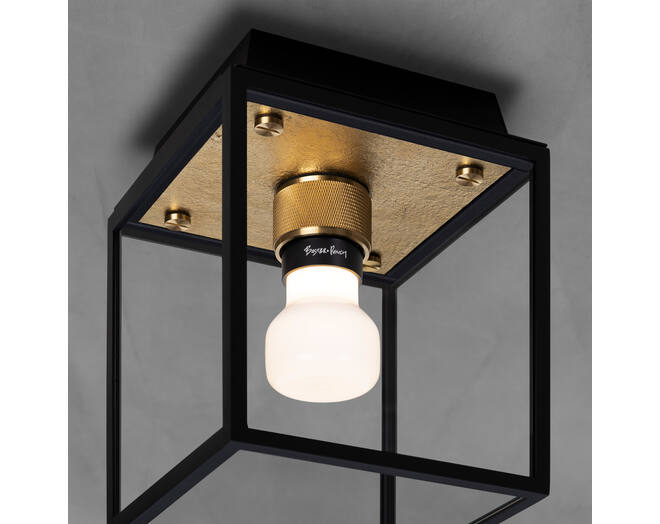 Caged Wet/Ceiling/Small/Brass