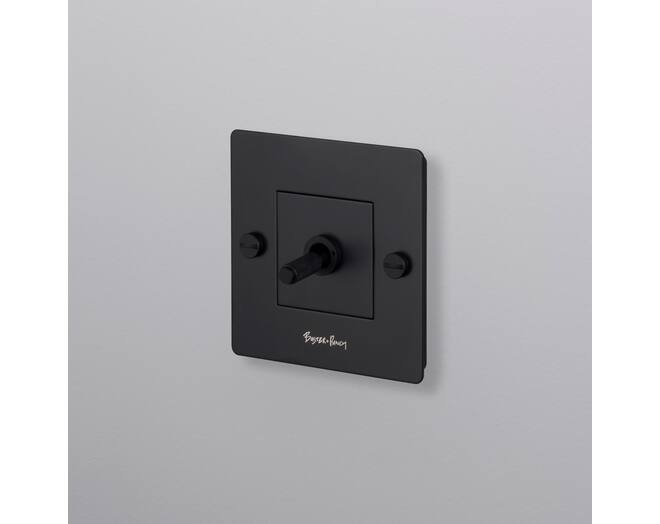EU 1G Toggle Switch/w/ B+P Logo/Black