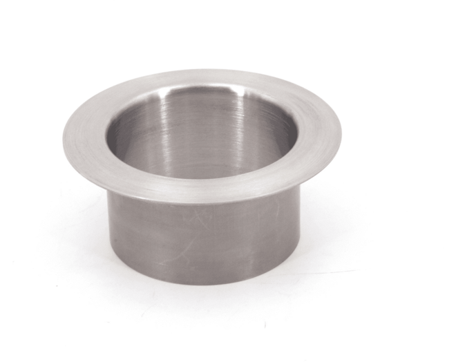 Afvaldoorlaat rond RVS mat, boormaat 58mm, geen deksel