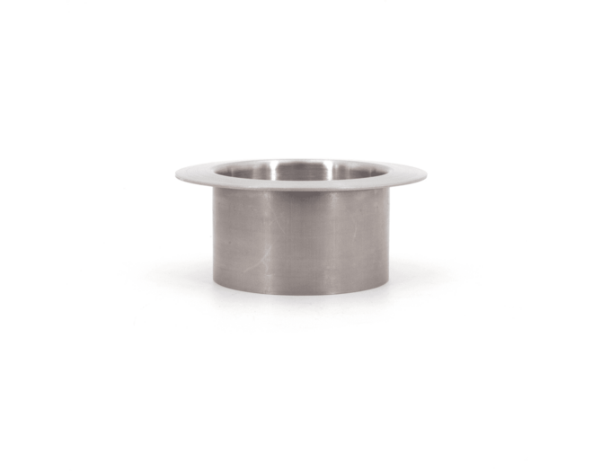 Afvaldoorlaat rond RVS mat, boormaat 58mm, geen deksel