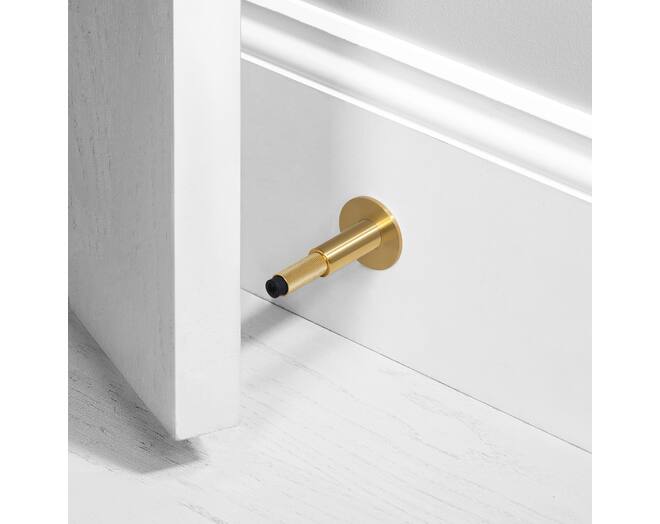 Door Stop/Wall Mounted/Brass