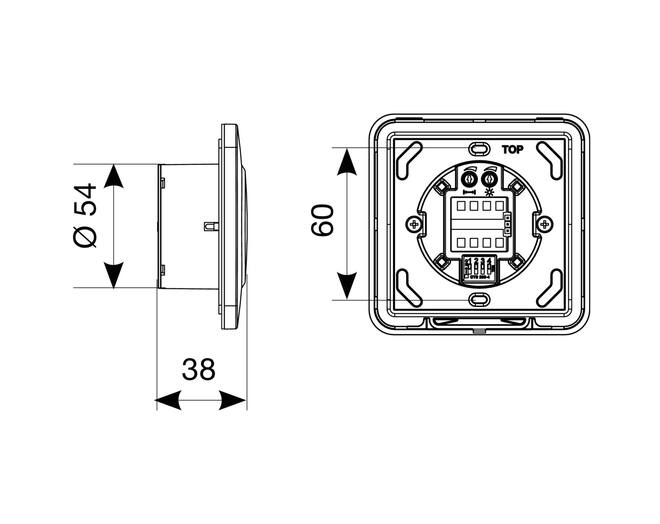 E-Space Clean Switch zwart, contactloze schakelaar