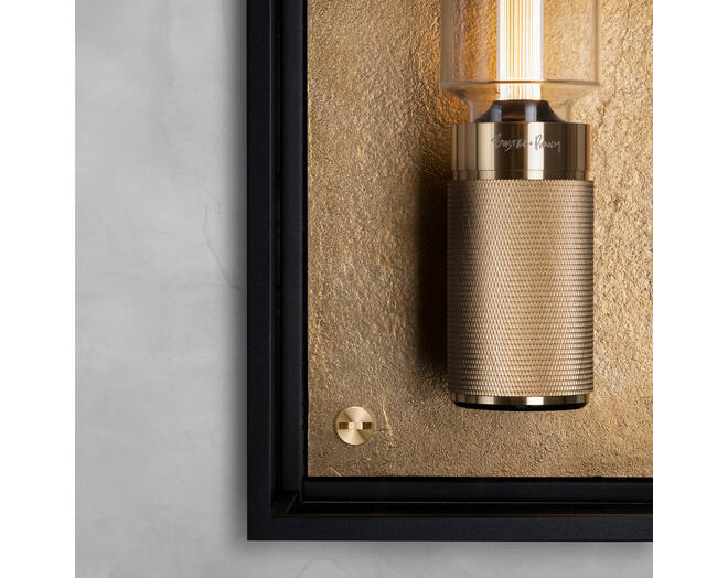 Caged Wet/Wall/Large/Brass