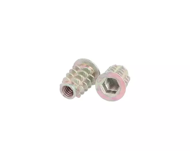 Rampabus conisch M6/12,5x16mm met rand, geel verzinkt, SW6